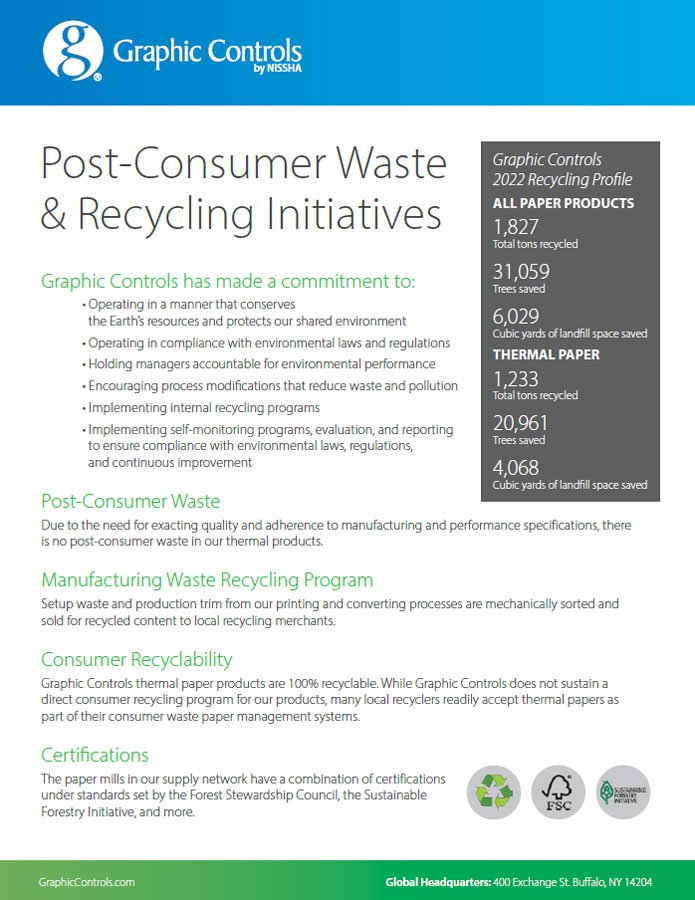 <p>Post-Consumer Waste &amp; Recycling Initiatives</p>