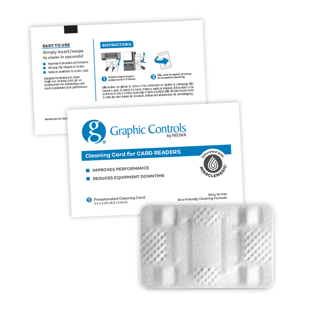 CLN CARD READER CLEANING CARD 40 PER BOX