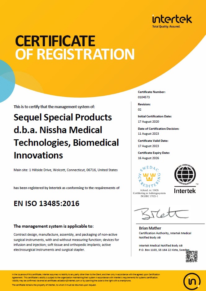 <p>EN ISO 13485:2016</p>